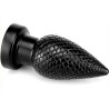 DarkSil Plug PineCock L 14 x 6.5cm Noir